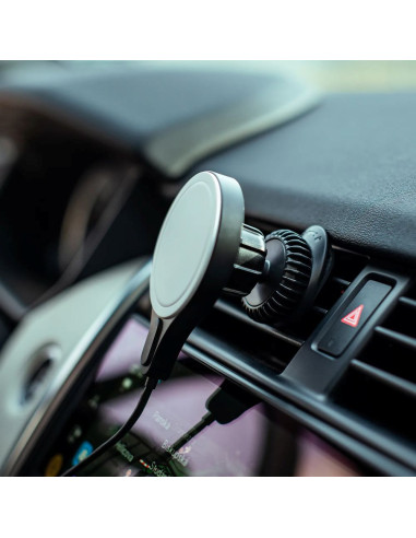 Car charger 15W MagSafe 1,5m + 40W - čierny