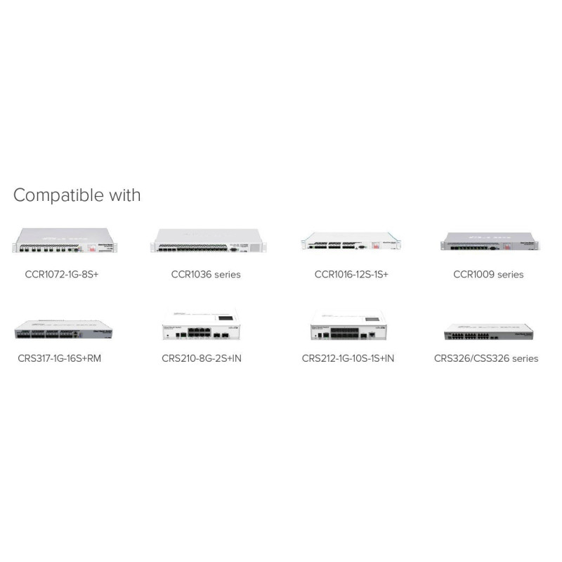 MikroTik S+RJ10 - RJ45 SFP+ metalický modul 10/100/1000M/2.5G/5G/10G