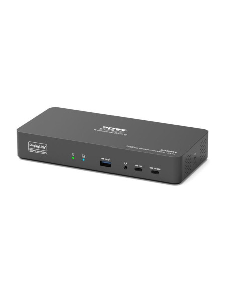PORT CONNECT Univerzálna dokovacia stanica USB-C, 2× 4K, HDMI / DisplayPort