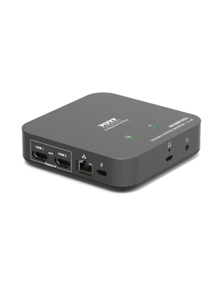PORT CONNECT Univerzálna kancelárska dokovacia stanica USB-C, 2× 4K, HDMI