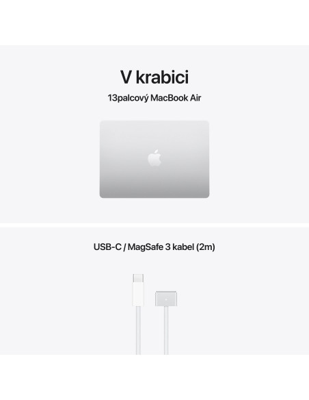 Apple MacBook Air 13"/M5/13,6"/2560x1664/16GB/512GB/M5/Tahoe/Silver/1R