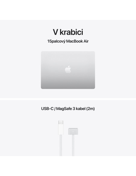 Apple MacBook Air 15"/M5/15,3"/2880x1864/16GB/1TB/M5/Tahoe/Silver/1R