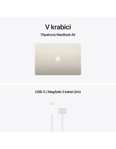 Apple MacBook Air 15"/M5/15,3"/2880x1864/24GB/1TB/M5/Tahoe/Starlight/1R