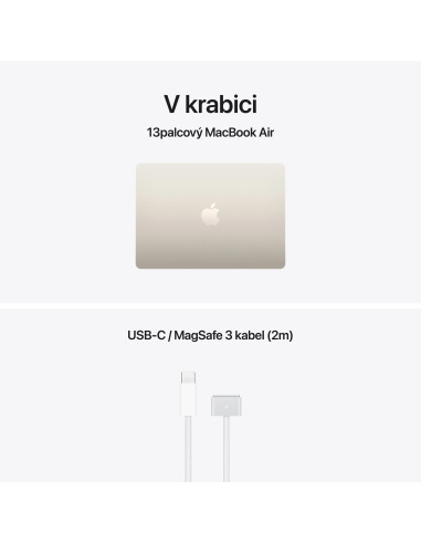 Apple MacBook Air 13"/M5/13,6"/2560x1664/16GB/512GB/M5/Tahoe/Starlight/1R