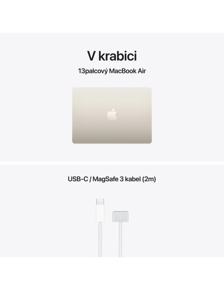 Apple MacBook Air 13"/M5/13,6"/2560x1664/24GB/1TB/M5/Tahoe/Starlight/1R