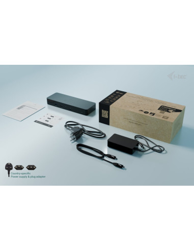 i-tec Thunderbolt 4 Intelligent Dual Display Docking Station, Power Delivery 90W