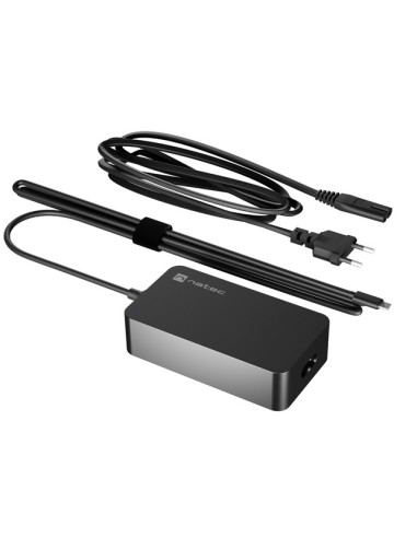 Nabíjačka Natec GRAYLING GAN USB-C 65W pre notebooky, tablety, smartfóny