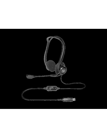 akcie Logitech PC 960 Stereo Headset, USB _