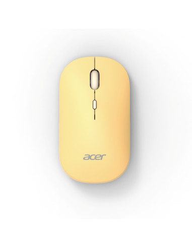 Acer AMR130/Ergonomická/Optická/1 600 DPI/USB+BT/Žltá