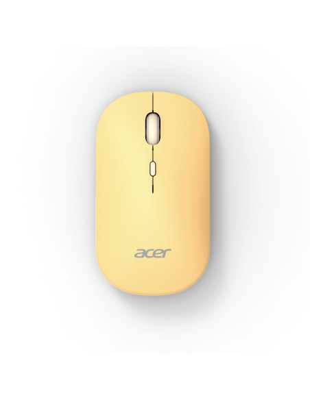 Acer AMR130/Ergonomická/Optická/1 600 DPI/USB+BT/Žltá