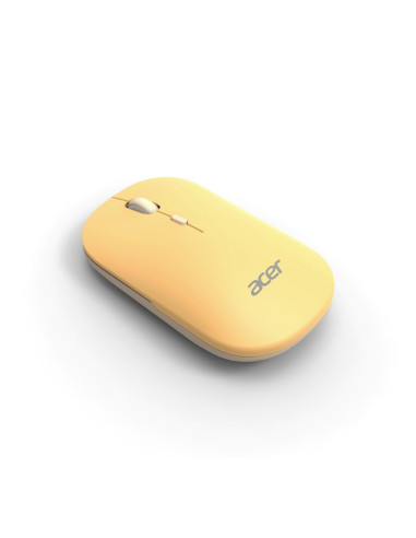 Acer AMR130/Ergonomická/Optická/1 600 DPI/USB+BT/Žltá