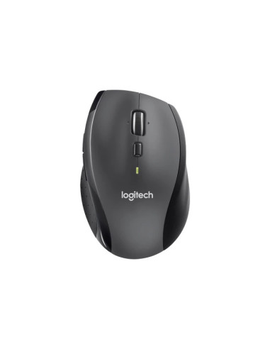 Logitech M705 Marathon/Kancelárska/Optická/Pre pravákov/1 000 DPI/Bezdrôtová USB/Čierna-šedá
