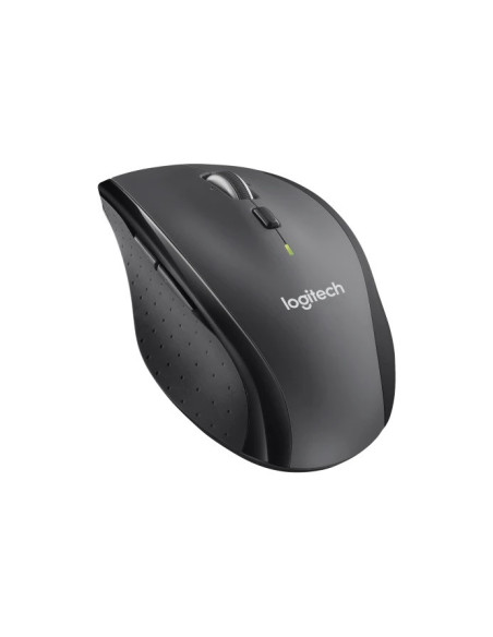 Logitech M705 Marathon/Kancelárska/Optická/Pre pravákov/1 000 DPI/Bezdrôtová USB/Čierna-šedá