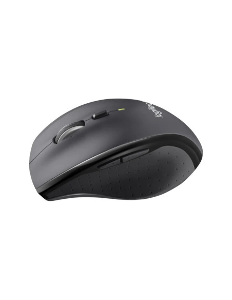 Logitech M705 Marathon/Kancelárska/Optická/Pre pravákov/1 000 DPI/Bezdrôtová USB/Čierna-šedá