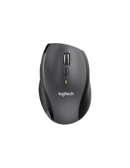 Logitech M705 Marathon/Kancelárska/Optická/Pre pravákov/1 000 DPI/Bezdrôtová USB/Čierna-šedá