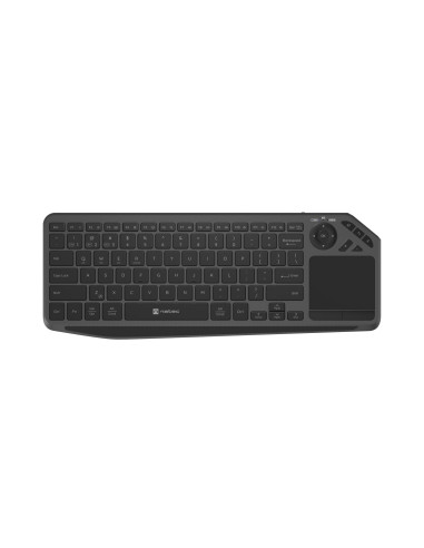 Bezdrôtová klávesnica pre Smart TV Natec TURBOT 2/USB+BT/US/Čierna