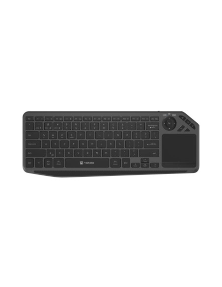 Bezdrôtová klávesnica pre Smart TV Natec TURBOT 2/USB+BT/US/Čierna