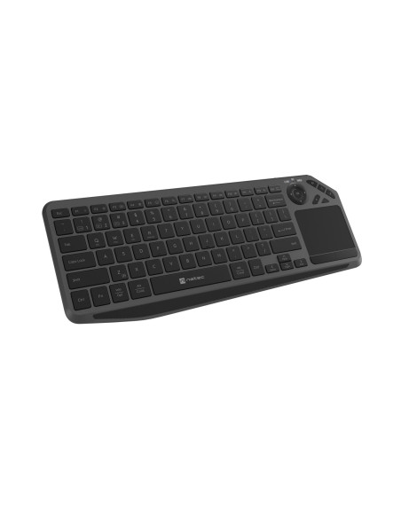 Bezdrôtová klávesnica pre Smart TV Natec TURBOT 2/USB+BT/US/Čierna