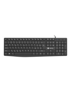 Natec klávesnica Nautilus 2/Drôtová USB/ CZ- SK layout/Čierna
