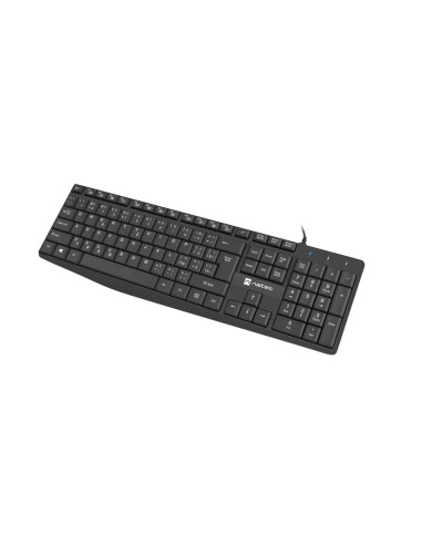 Natec klávesnica Nautilus 2/Drôtová USB/ CZ- SK layout/Čierna
