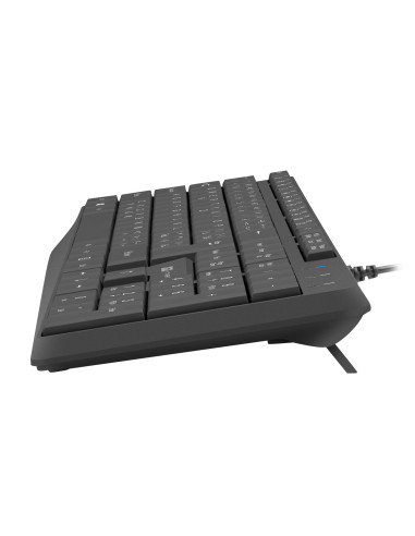 Natec klávesnica Nautilus 2/Drôtová USB/ CZ- SK layout/Čierna