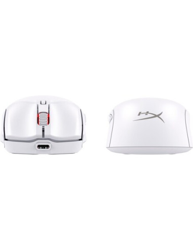 HP HyperX Pulsefire Haste 2 Mini/Herná/Optická/Pre pravákov/26 000 DPI/Drôtová+bezdrôtová/Biela