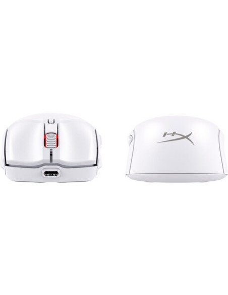 HP HyperX Pulsefire Haste 2 Mini/Herná/Optická/Pre pravákov/26 000 DPI/Drôtová+bezdrôtová/Biela