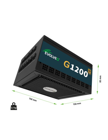 EVOLVEO G1200, 1200W/ ATX 3.1/ 80+ GOLD/ Modular