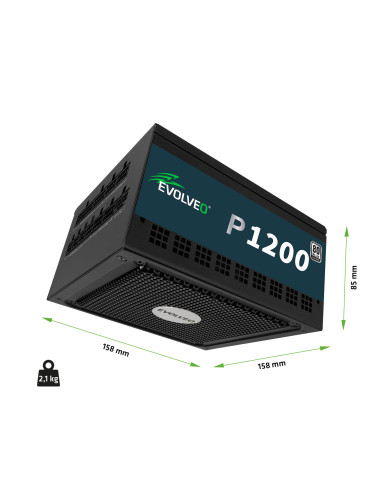 EVOLVEO P1200, 1200W/ ATX 3.1/ 80+ PLATINUM/