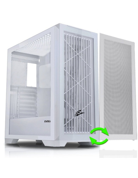 EVOLVEO Ptero Q2W, 2x čelný panel: sklo/mriežka,
