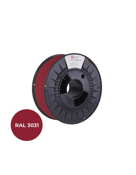 Filament C-TECH PREMIUM LINE, ASA, orientálna červená, RAL3031, 1,75mm, 1kg