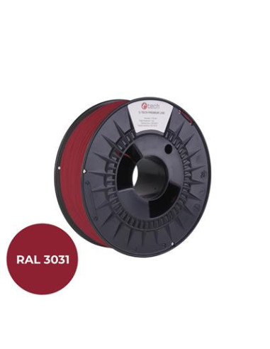 Filament C-TECH PREMIUM LINE, ASA, orientálna červená, RAL3031, 1,75mm, 1kg