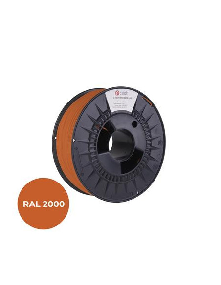 Filament C-TECH PREMIUM LINE, ASA, žltooranžová, RAL2000, 1,75mm, 1kg