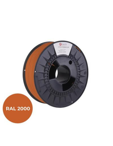 Filament C-TECH PREMIUM LINE, ASA, žltooranžová, RAL2000, 1,75mm, 1kg