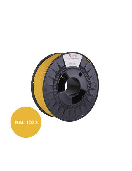 Filament C-TECH PREMIUM LINE, ASA, dopravná žltá, RAL1023, 1,75mm, 1kg