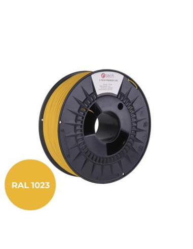 Filament C-TECH PREMIUM LINE, ASA, dopravná žltá, RAL1023, 1,75mm, 1kg