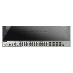 D-Link DGS-3630-28PC/SI L3 24Gb PoE, 4x10G SFP+