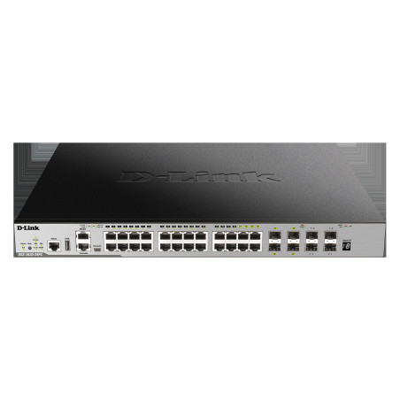 D-Link DGS-3630-28PC/SI L3 24Gb PoE, 4x10G SFP+