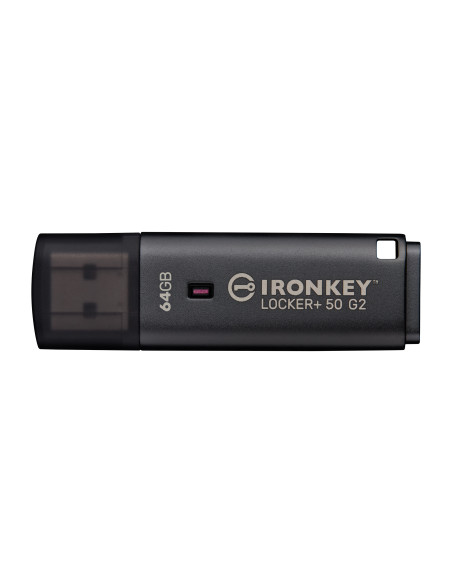 Kingston IronKey Locker+ 50 G2/64GB/USB 3.2 Gen 1 (5Gb/s)/USB-A/Čierna