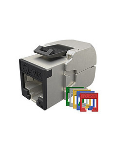 Samorezný keystone Solarix CAT6A STP SXKJ-10G-STP-RAL-SA,RAL FIT moduly,GROUND LOCK,Comp.level,4PPoE