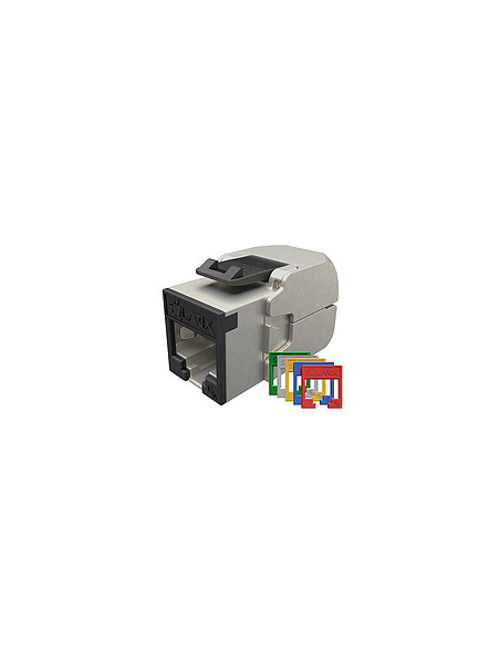 Samorezný keystone Solarix CAT6A STP SXKJ-10G-STP-RAL-SA,RAL FIT moduly,GROUND LOCK,Comp.level,4PPoE