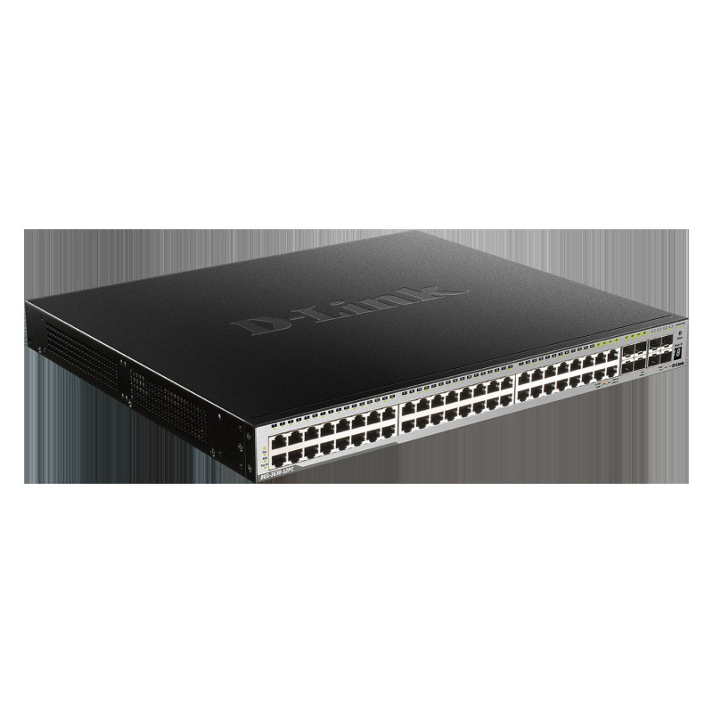 D-Link DGS-3630-52PC/SI L3 sw 48Gb PoE, 4x10G SFP+