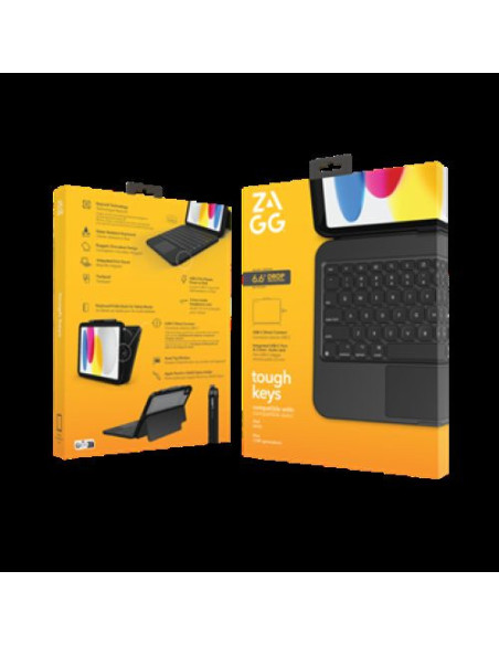 Keyboard Tough Keys Apple iPad 10th Gen Black UK