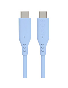 PremiumCord silikónový USB-C 60W, modrý, 1.5m