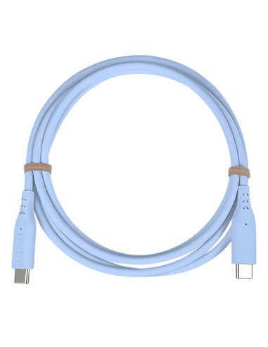 PremiumCord silikónový USB-C 60W, modrý, 1.5m