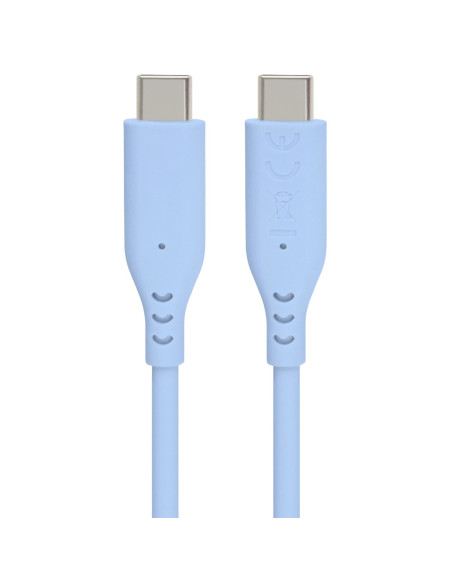 PremiumCord silikónový USB-C 60W, modrý, 1.5m