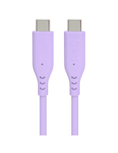 PremiumCord silikónový USB-C 60W, fialový, 1.5m