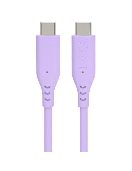 PremiumCord silikónový USB-C 60W, fialový, 1.5m