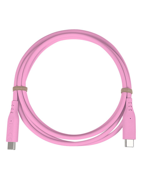 PremiumCord silikónový USB-C 60W, ružový, 1.5m