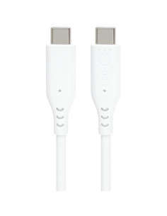 PremiumCord silikónový USB-C 60W, biely, 1.5m